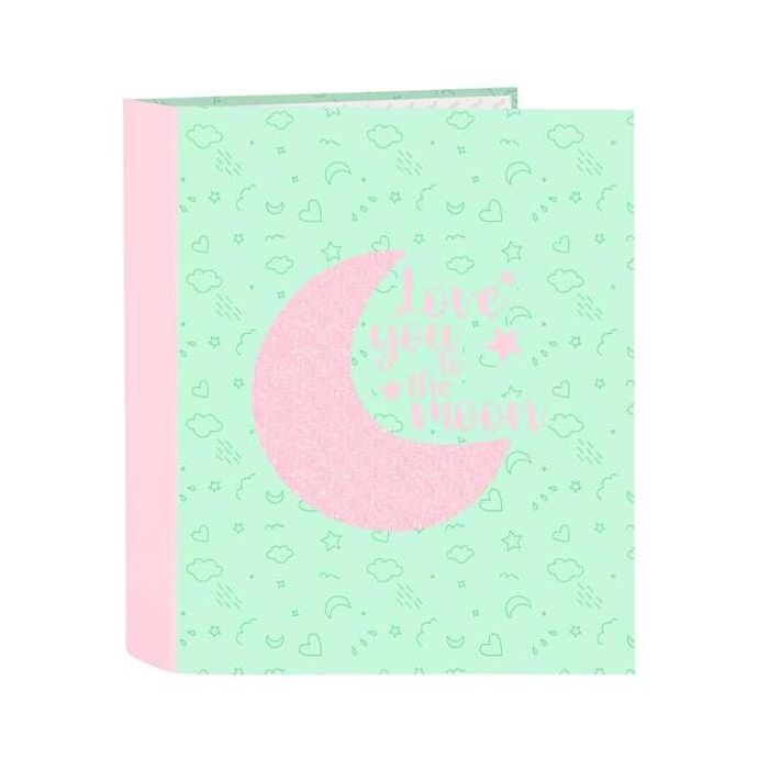 Carpeta Safta 4 Anillas Lomo Ancho Carton Folio Blackfit8 Moon