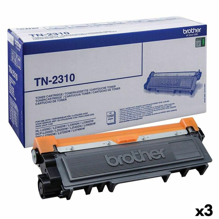 Tóner Original Brother L-2300D, 2340DW, 2360DN, 2365DW, 2540, 2700 Negro (3 Unidades)