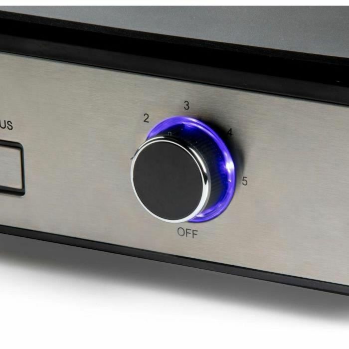 Domo DO9259G Barbacoa de sobremesa con 2 zonas de cocción y termostato regulable - 2400 W 13