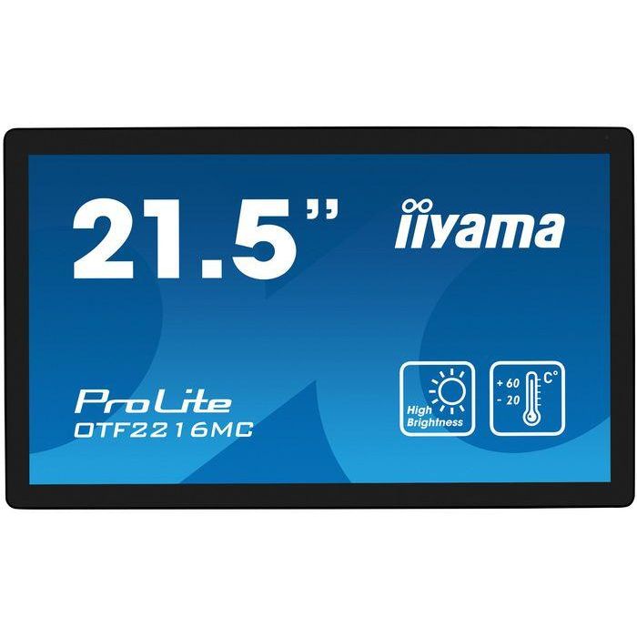 iiyama ProLite OTF2216MC-B1 pantalla para PC 39,6 cm (15.6") 1920 x 1080 Pixeles Full HD Pantalla táctil Negro iiyama ProLite OTF2216MC-B1 pantalla para PC 39,6 cm (15.6") 1920 x 1080 Pixeles Full HD Pantalla táctil Negro