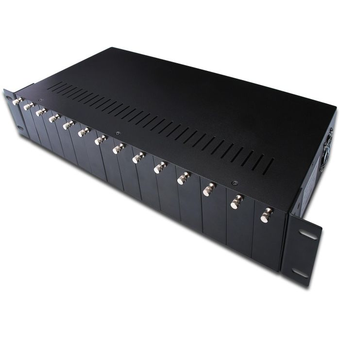 DIGITUS Medienkonverter Chassis 2HE 14-Slots schwarz 0 DIGITUS Medienkonverter Chassis 2HE 14-Slots schwarz 0