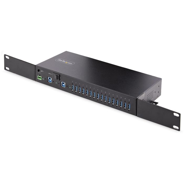 StarTech Hub USB 3.0 Industrial de 16 Puertos 5Gbps con Montaje en Rack/Superficie/DIN y Bloque de Terminales 7 StarTech Hub USB 3.0 Industrial de 16 Puertos 5Gbps con Montaje en Rack/Superficie/DIN y Bloque de Terminales 7