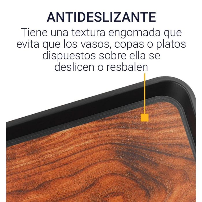 Bandeja Camarote Antideslizante Wood 41.5x30.5 cm - My Bar (12 Unidades) 6 Bandeja Camarote Antideslizante Wood 41.5x30.5 cm - My Bar (12 Unidades) 6