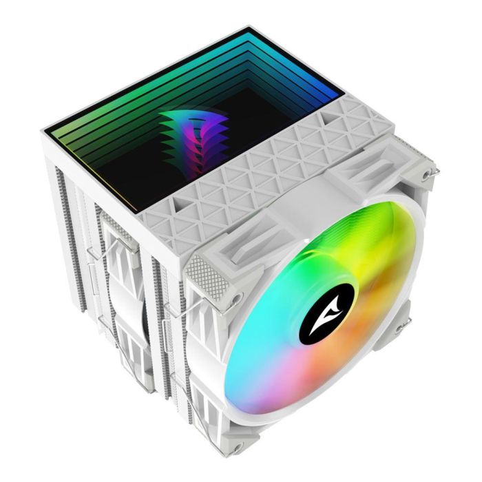 Sharkoon A60 RGB Refrigerador de Aire para CPU Doble Torre con 6 Tubos de Calor, 2 Ventiladores 120mm PWM, TDP 260W, Blanco 3 Sharkoon A60 RGB Refrigerador de Aire para CPU Doble Torre con 6 Tubos de Calor, 2 Ventiladores 120mm PWM, TDP 260W, Blanco 3