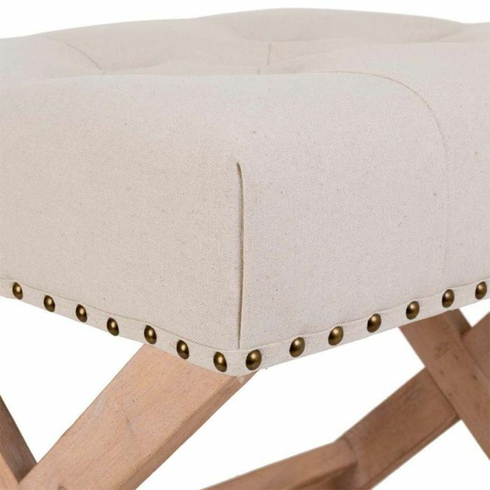 Banqueta Alexandra House Living Gris Crema 46 x 46 x 49 cm 3