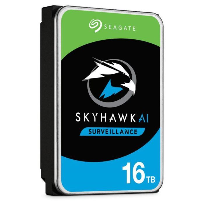 Seagate AI-Optimised Surveillance Hard Drive, 3.5", 16 TB, 256 Mb, 250 MB/s, SATA III, 550 TB/yr Seagate AI-Optimised Surveillance Hard Drive, 3.5", 16 TB, 256 Mb, 250 MB/s, SATA III, 550 TB/yr