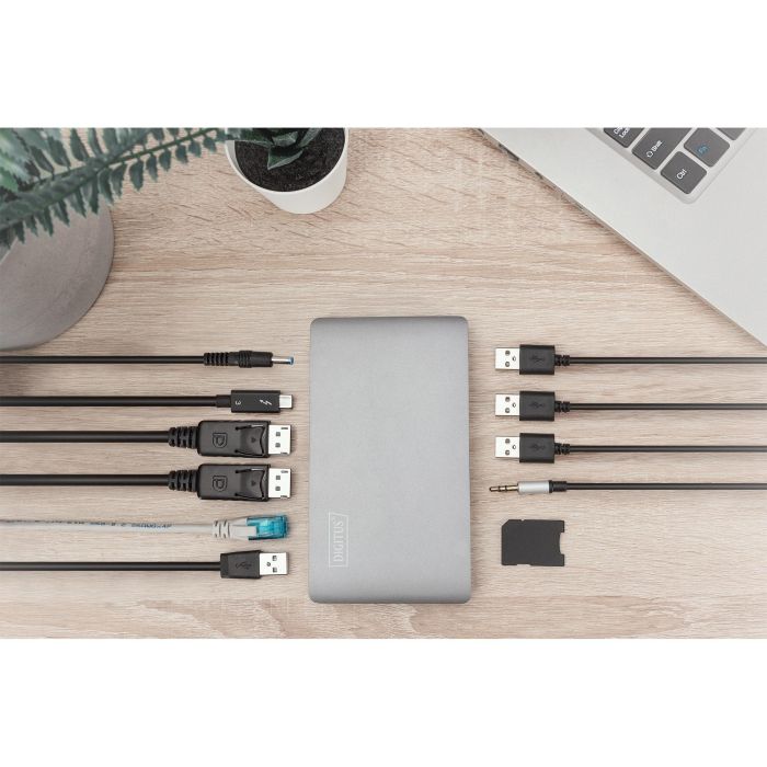 D DIGITUS Thunderbolt™ 3 Dockingstation 8K. USB Type-C™ 1