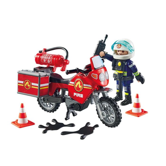 Playmobil Moto de Bomberos Action Heroes 71466 2 Playmobil Moto de Bomberos Action Heroes 71466 2