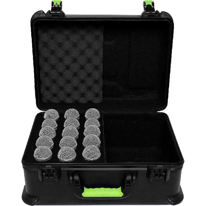 SBG Estuche de Transporte para 15 Micrófonos de Polietileno con Cierre TSA 5