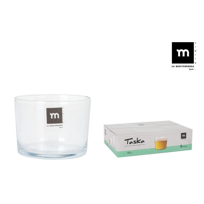 Set de 6 vasos Chiquito 230 cc Taska - La Mediterranea (8 Cajas) Set de 6 vasos Chiquito 230 cc Taska - La Mediterranea (8 Cajas)
