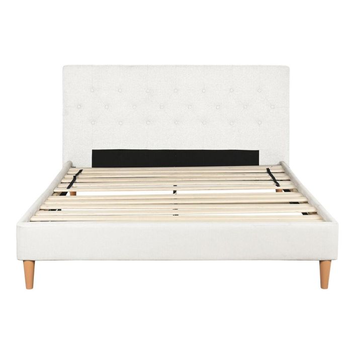 DKD Home Decor Cama Urban Crudo 219x104x170 cm para colchón de 150x200 de Poliéster y Madera 1