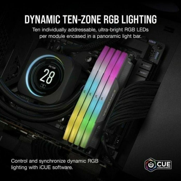 Corsair Vengeance RGB CMH32GX5M2B6400C36 módulo de memoria 32 GB 2 x 16 GB DDR5 6400 MHz 10 Corsair Vengeance RGB CMH32GX5M2B6400C36 módulo de memoria 32 GB 2 x 16 GB DDR5 6400 MHz 10