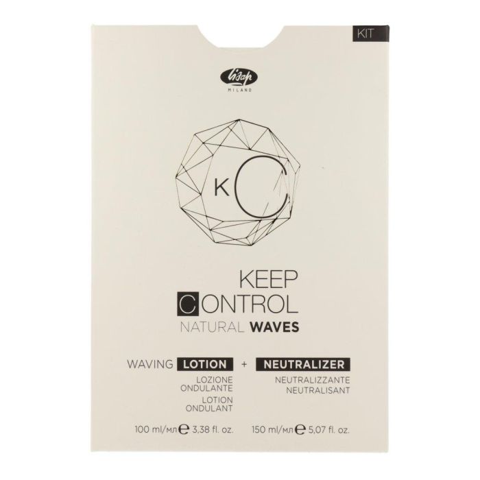 Lisap Keep Control Kit Natural Waves Lotion + Neutralizer - Kit Profesional para Ondas Naturales y Duraderas
