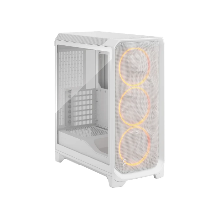Fractal Design Caja Meshify 3 White RGB TG Clear Tint FD-C-MES3A-07 - Torre, Blanco, Ventiladores ARGB, Control RGB Web