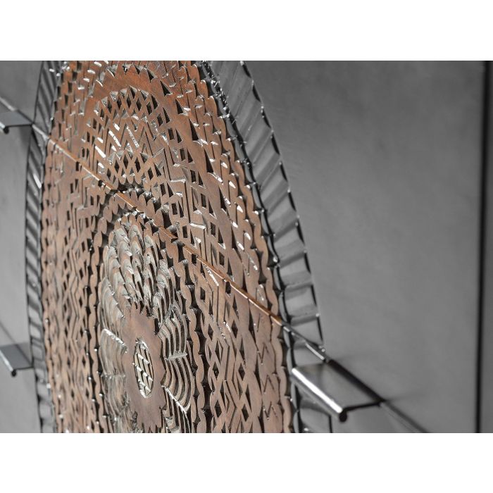 GINER Y COLOMER Cómoda de Madera de Mango con Patas de Metal Gris y Marrón, 3 Cajones 2 GINER Y COLOMER Cómoda de Madera de Mango con Patas de Metal Gris y Marrón, 3 Cajones 2