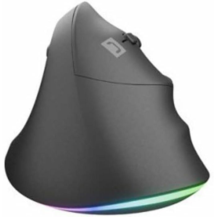 NATEC Crake 2 Pro Ratón Óptico USB Tipo A para Mano Derecha, Diseño Vertical, 12800 DPI, 6 Botones, Iluminación RGB Negro 2