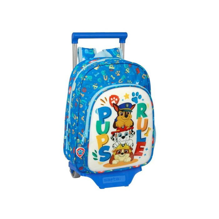 Mochila Safta Mod. 185 Con Carro 705 Paw Patrol Pups Rule 340x260x110 mm