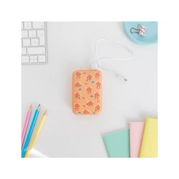 Wondee Batería Externa 10.000 mAh Panda Rojo - Energía Extra con Divertido Diseño 3