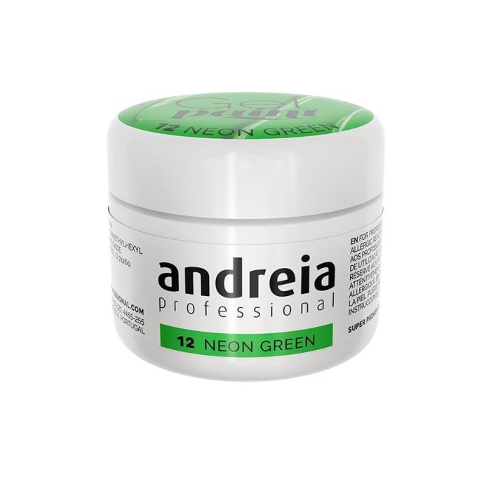 Andreia Gel Paint para uñas Verde Neon 12 4 ml