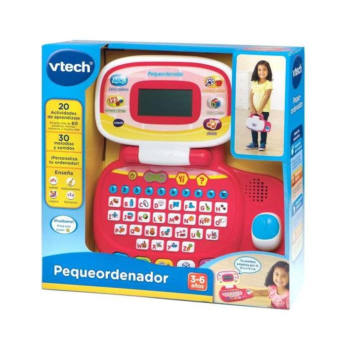 V-Tech Ordenador Infantil Rosa 80-155457 con Ratón Direccional, Teclado ABC y 20 Actividades de Aprendizaje para Niños a Partir de 3 Años en Español 3 V-Tech Ordenador Infantil Rosa 80-155457 con Ratón Direccional, Teclado ABC y 20 Actividades de Aprendizaje para Niños a Partir de 3 Años en Español 3