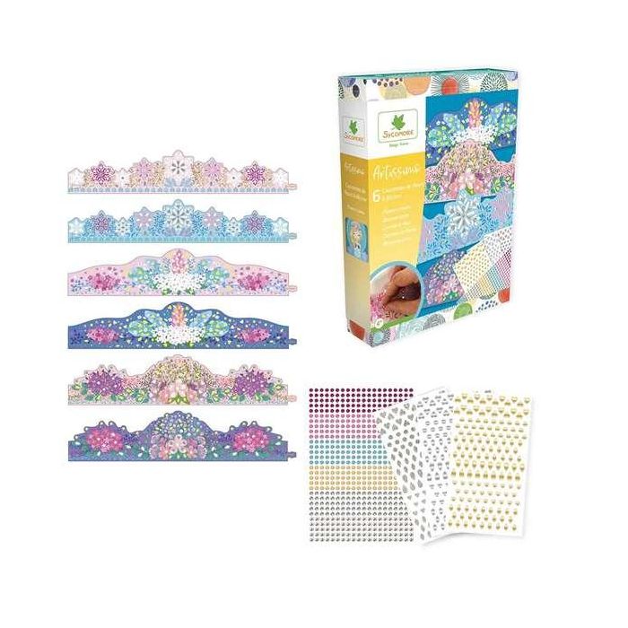 Coronas de princesas. decora las 6 coronas con strass y pegatinas. 7 Coronas de princesas. decora las 6 coronas con strass y pegatinas. 7
