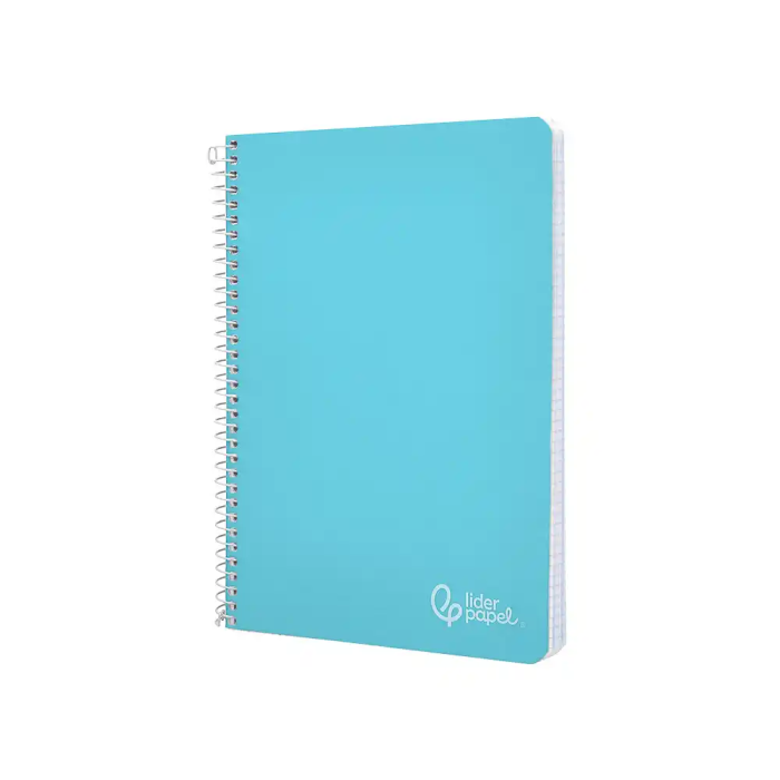 Liderpapel Cuaderno Espiral A4 Witty Tapa Dura 80 Hojas 90gr Cuadro 4mm Con Margen Celeste 2
