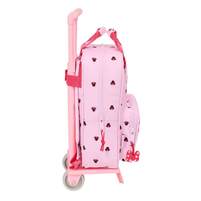 Mochila Escolar con Ruedas Minnie Mouse Naive Rosa 20 x 28 x 8 cm 1