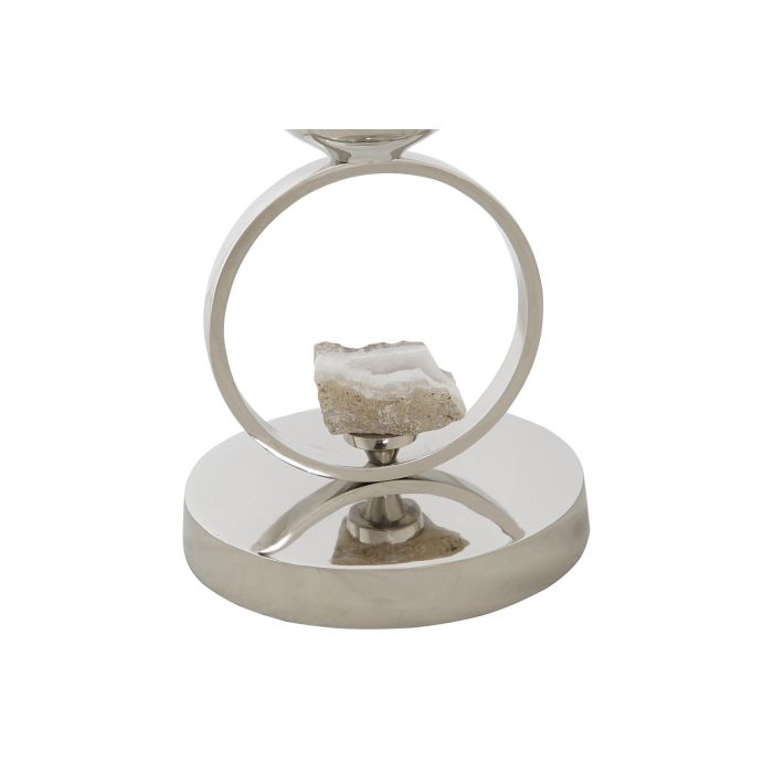 DKD Home Decor Jarrón de Cristal y Aluminio en color Champán, con Medidas 15x56x15 cm y Peso 1.25 kg, Desmontable 3 DKD Home Decor Jarrón de Cristal y Aluminio en color Champán, con Medidas 15x56x15 cm y Peso 1.25 kg, Desmontable 3
