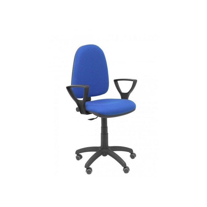 Silla Piqueras Y Crespo Ayna Brazos Fijos Mecanismo Contacto Permanente Con Regulacion De Profundidad Ruedas De Parquet Asiento Y Respaldo Tapizado Bali Azul