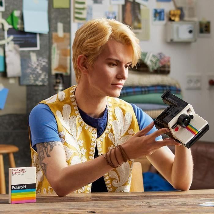 LEGO 21345 Ideas Cámara Polaroid OneStep SX-70, Modelo de Construcción para Adultos con Pegatinas 4
