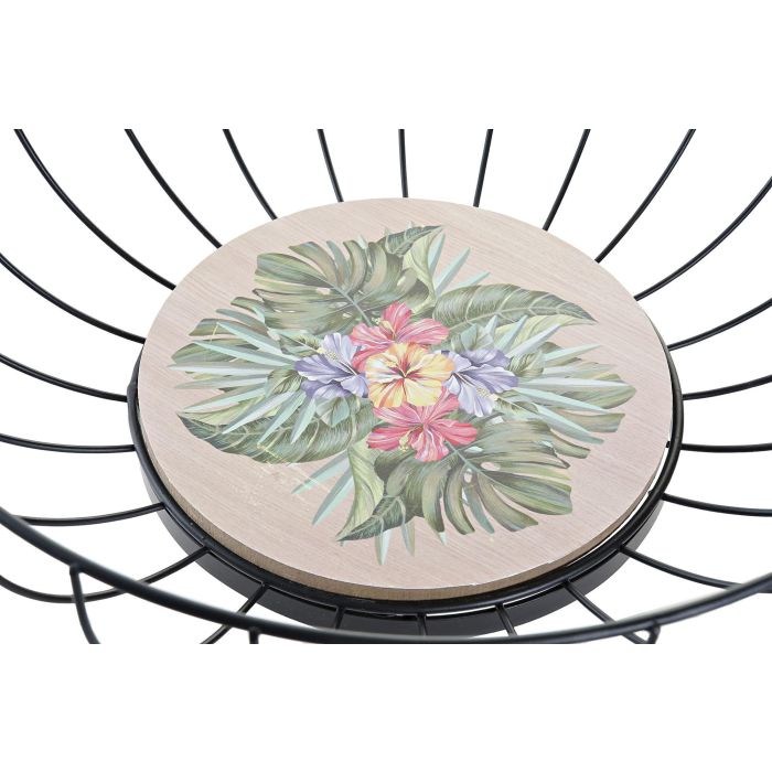 DKD Home Decor Frutero Tropical Multicolor Metal MDF 28 x 11 x 28 cm (2 Unidades) 2