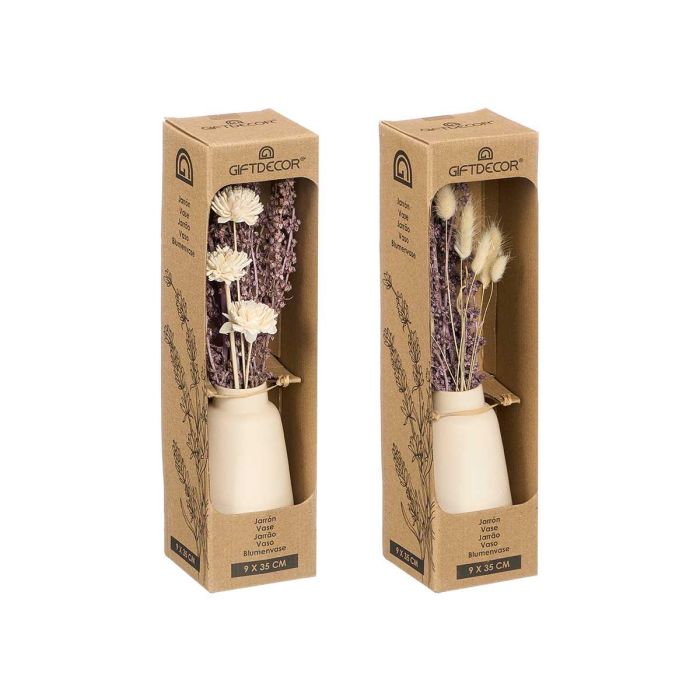 Giftdecor Florero Alto Lavanda Surtidos Modelos Cerámica 10 cm x 35 cm x 10 cm 2