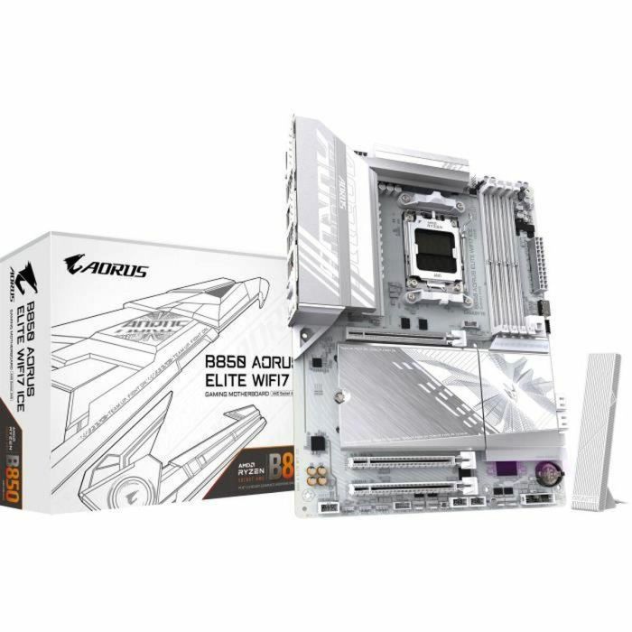 Gigabyte B850 AORUS ELITE WIFI7 ICE Placa Base - AMD Ryzen 9000, Wi-Fi 7, DDR5 8200MHz, PCIe 5.0, USB 3.2 Gen 2x2, 9MB85EL7E-00-G10 5 Gigabyte B850 AORUS ELITE WIFI7 ICE Placa Base - AMD Ryzen 9000, Wi-Fi 7, DDR5 8200MHz, PCIe 5.0, USB 3.2 Gen 2x2, 9MB85EL7E-00-G10 5