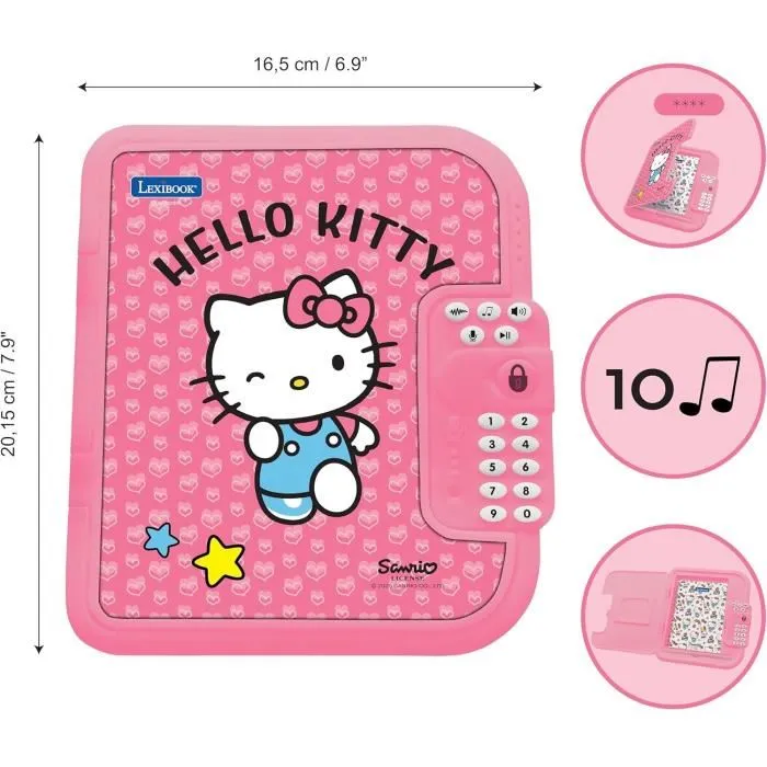 Lexibook Diario Electrónico Interactivo Hello Kitty SD50HK +6 años 1
