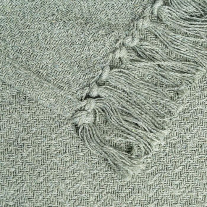 Plaid Verde Algodón-Poliéster 180 X 270 cm