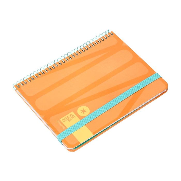 Agenda Espiral Antartik Bold A6 2025 Semana Vista Colores Surtidos Azul Y Melocoton Papel De 80 gr 8 unidades 5