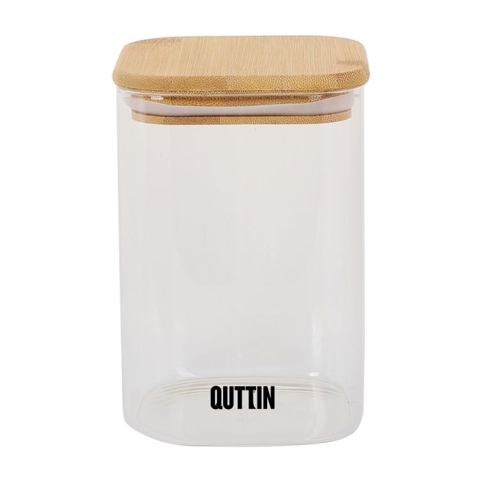 Tarro Boro Cuadrado Bambú Quttin 10x16 cm (12 Unidades) 10 Tarro Boro Cuadrado Bambú Quttin 10x16 cm (12 Unidades) 10