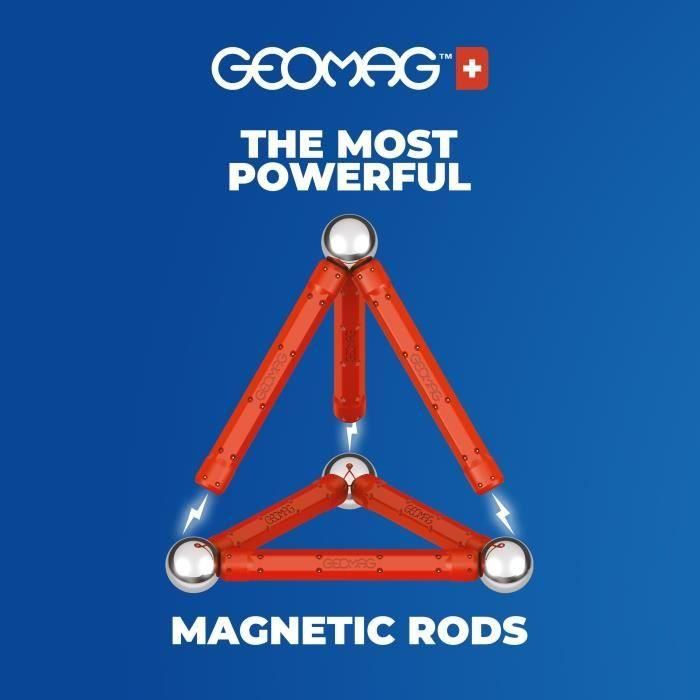 Geomag GEO0871772002819 Juego de Construcción Magnético Geometría Magnética Reciclada Clásica 24 Piezas 3D Educativo 2 Geomag GEO0871772002819 Juego de Construcción Magnético Geometría Magnética Reciclada Clásica 24 Piezas 3D Educativo 2