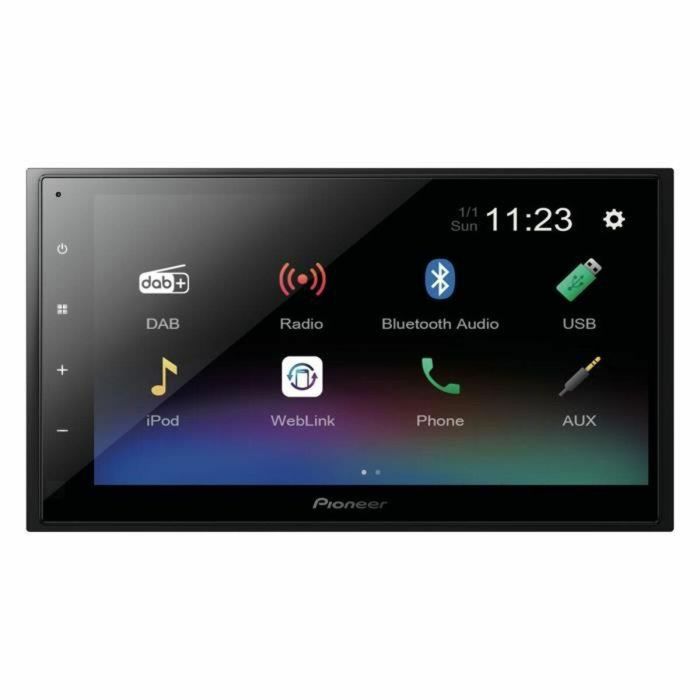 Pioneer DMH-A340DAB Radio Coche 2 DIN 200W Negro Android iOS Bluetooth USB DAB+
