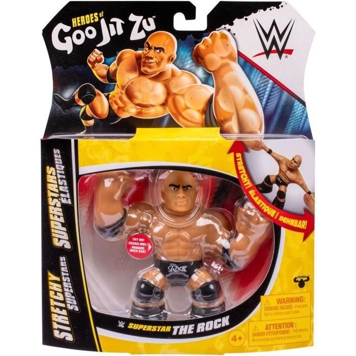 Figura Elástica - GOO JIT ZU WWE - The Rock - 11 cm - Textura Elástica - 3x Elástico 4 Figura Elástica - GOO JIT ZU WWE - The Rock - 11 cm - Textura Elástica - 3x Elástico 4