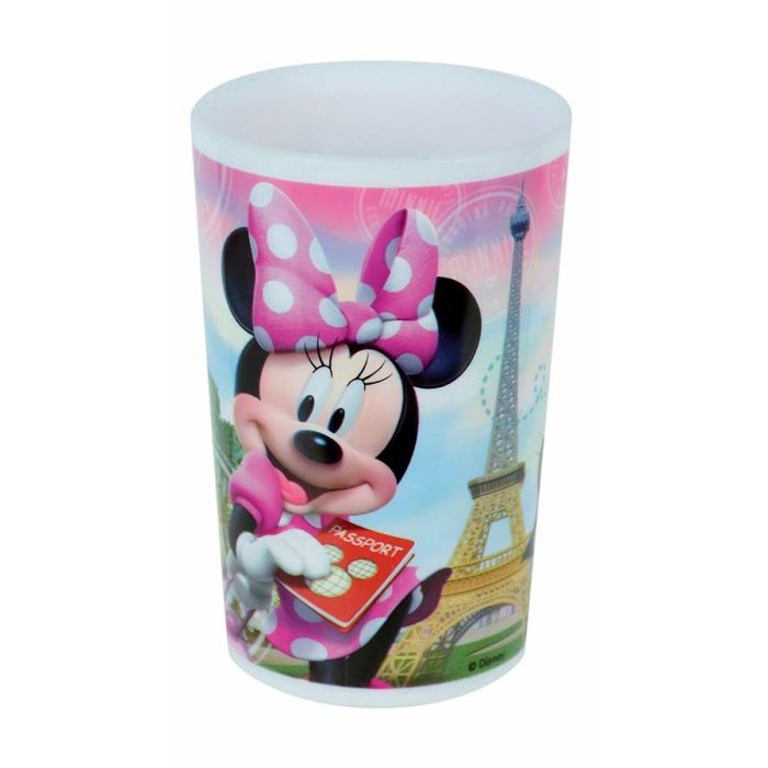 Set de Vajilla Disney Minnie - FUN HOUSE - 006377 - Vidrio, Plato Hondo, Plato Llano, Botella, Caja para Merienda y Cubiertos 3