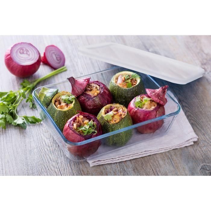 PYREX - 243P000 / 7046 - Plato rectangular con tapa - 25cm * 19 cm - Pyrex Cook & Freeze 4 PYREX - 243P000 / 7046 - Plato rectangular con tapa - 25cm * 19 cm - Pyrex Cook & Freeze 4