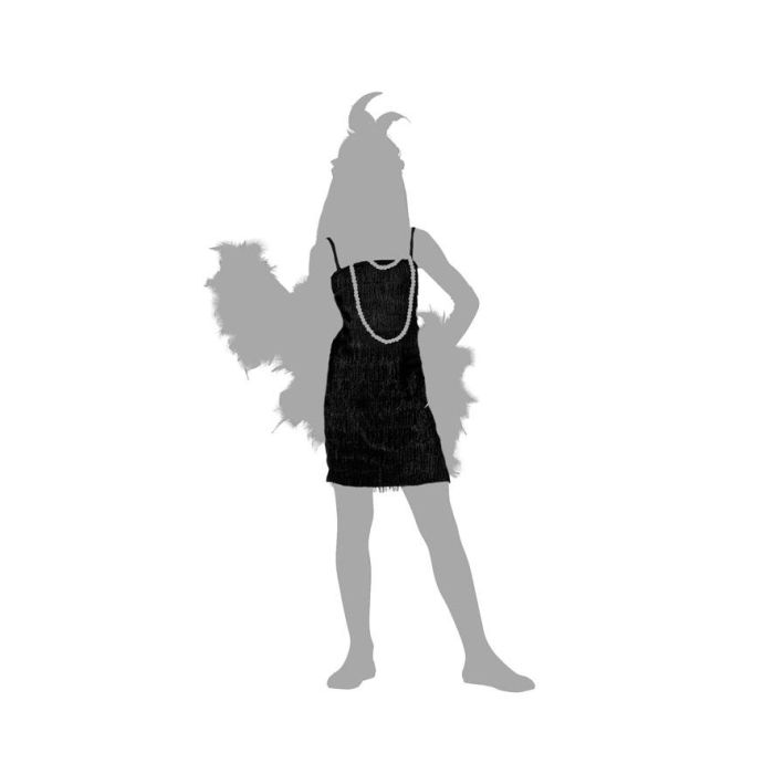 Disfraz Charleston Negro Niña Infantil 10-12 Años 4 Disfraz Charleston Negro Niña Infantil 10-12 Años 4