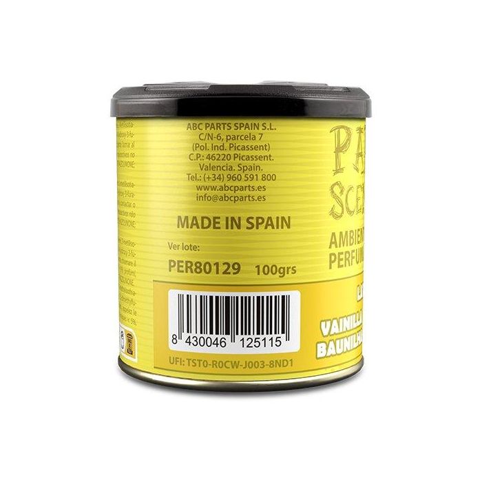 Cs PER80129 Perfumador Lata Gel Vainilla Paradise 100 gr 2