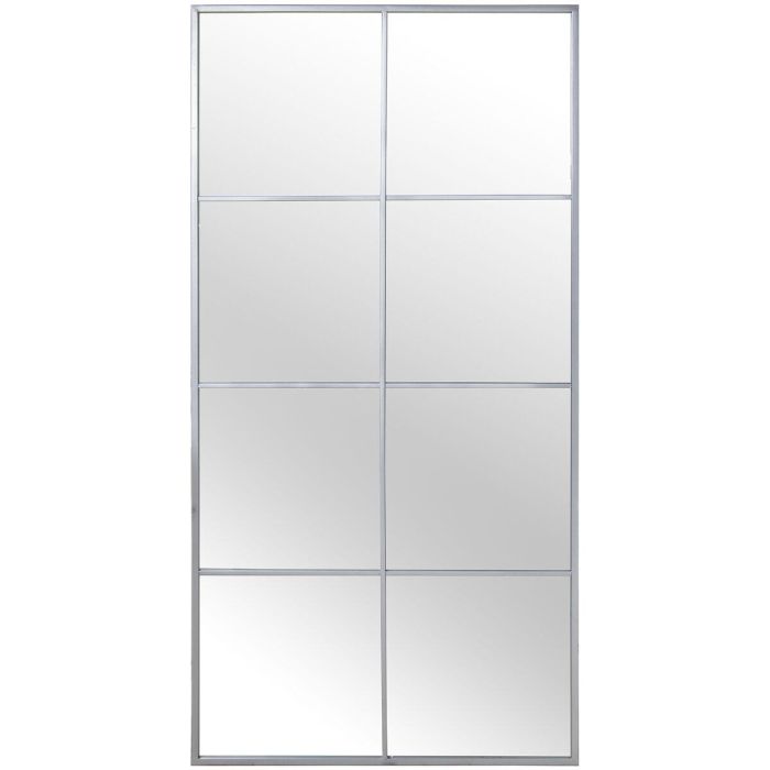 Espejo de pared Alexandra House Living Plateado Ventana Rectangular