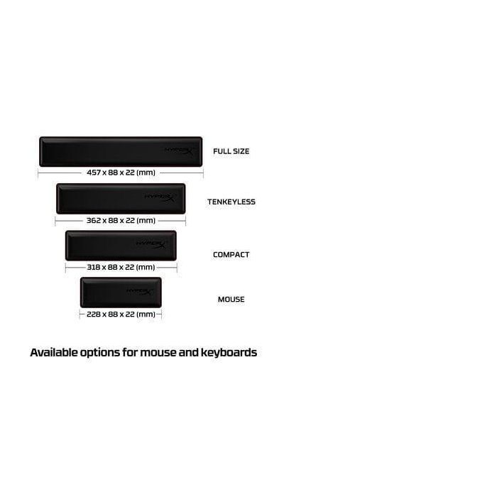 HP HyperX Wrist Rest - Reposamuñecas para Mouse con Base Antideslizante y Acolchado Cómodo 9 HP HyperX Wrist Rest - Reposamuñecas para Mouse con Base Antideslizante y Acolchado Cómodo 9