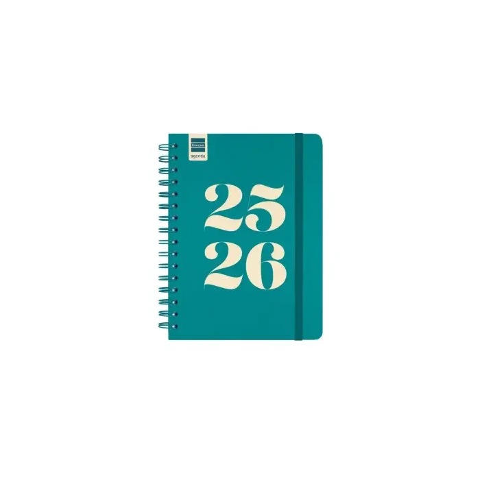 Finocam 537050426 Agenda Escolar 2025-2026 Sept-Ago Semana Vista Horizontal Cosmo Aqua+ 155x212mm Espiral Goma Tapa Cartón 0 Finocam 537050426 Agenda Escolar 2025-2026 Sept-Ago Semana Vista Horizontal Cosmo Aqua+ 155x212mm Espiral Goma Tapa Cartón 0