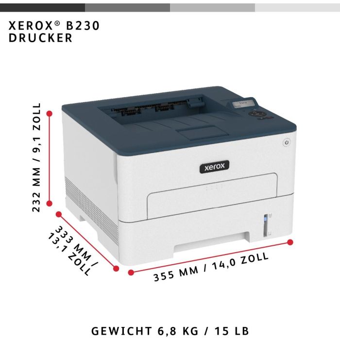 XEROX Impresora Laser Monocromo B230V_DNI/B230V_DNI 8 XEROX Impresora Laser Monocromo B230V_DNI/B230V_DNI 8