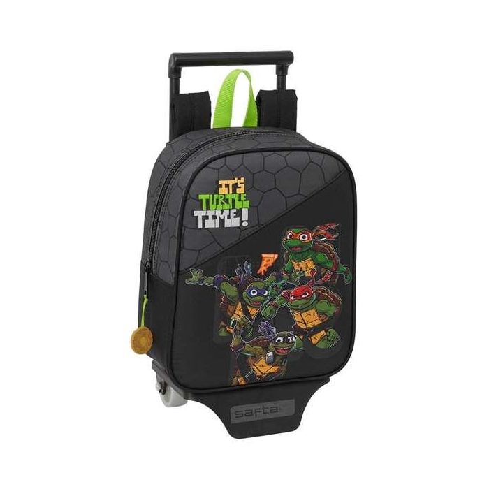 Mochila Escolar con Ruedas Teenage Mutant Ninja Turtles Negro Gris 22 x 27 x 10 cm 0 Mochila Escolar con Ruedas Teenage Mutant Ninja Turtles Negro Gris 22 x 27 x 10 cm 0