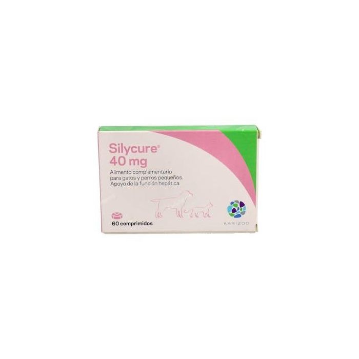 Silycure 40 mg - 60 Comprimidos para Perros y Gatos - Soporte Hepático